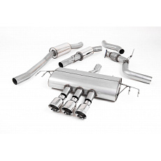 Milltek Sport výfukový systém cat-back s rezonátorem - Type-R Style pro Honda Civic FK7 1.5T Si 5-dvéř Hatch (bez OPF/GPF) 2015-2024, GT-100 leštěné koncovky