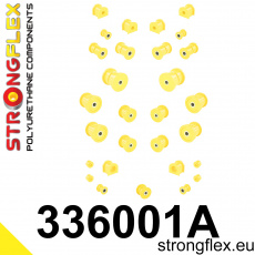 336001A: Strongflex Kompletní sada polyuretanových silentbloků pro zavěšení varianta SPORT 336001A: Strongflex Kompletní sada polyuretanových silentbloků pro zavěšení varianta SPORT
