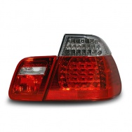 Zadní světla BMW 3 E46 sedan (do 8.01) - s LED, červené / chromové