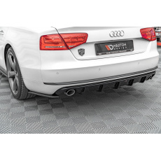 Maxton Design vložka zadního nárazníku pro Audi A8 D4, černý lesklý plast ABS