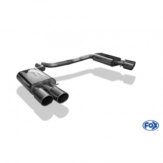 Fox Sportauspuff koncový tlumič výfuku s koncovkou 2x100 Typ 16 na obou stranách pro Audi S8 4H 2012- s motorem 4.0