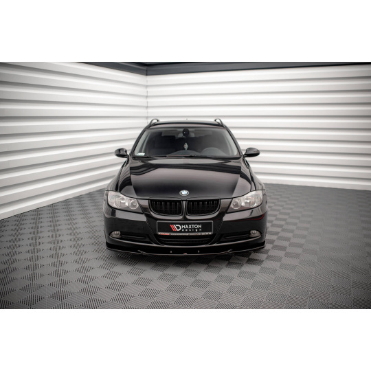 Maxton Design spoiler pod přední nárazník ver.2 pro BMW řada 3 E90, černý lesklý plast ABS