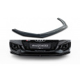 Maxton Design spoiler pod přední nárazník ver.2 pro Audi RS5 F5, černý lesklý plast ABS