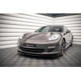Maxton Design spoiler pod přední nárazník ver.2 pro Porsche Panamera 970 Diesel, 970 Standard, černý lesklý plast ABS