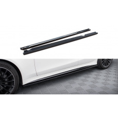 Maxton Design difuzory pod boční prahy pro Mercedes AMG GT 4 -Door Coupe GT 43 - V8 Styling Package, černý lesklý plast ABS