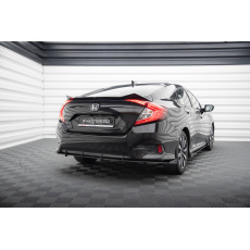 Maxton Design "Street Pro" boční difuzory pod zadní nárazník s křidélky pro Honda Civic Mk10, plast ABS bez povrchové úpravy, s černou a červenou linkou Maxton Design "Street Pro" boční difuzory pod zadní nárazník s křidélky pro Honda Civic Mk10, plast ABS bez povrchové úpravy, s černou a červenou linkou