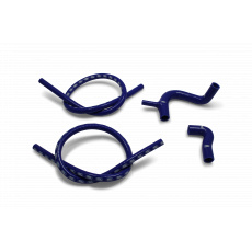 Samco Sport 4-dílná sada silikonových hadic pro vedení chladicí kapaliny pro Mini Clubman GT 1969 -1982 1275cc, barva: modrá