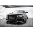 Maxton Design spoiler pod přední nárazník ver.3 pro Audi A5 8T, černý lesklý plast ABS, S-Line