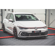 Maxton Design "Racing durability" spoiler pod přední nárazník pro Volkswagen Golf GTD Mk8, plast ABS bez povrchové úpravy, s červenou linkou Maxton Design "Racing durability" spoiler pod přední nárazník pro Volkswagen Golf GTD Mk8, plast ABS bez povrchové úpravy, s červenou linkou
