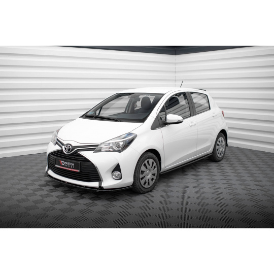 Maxton Design spoiler pod přední nárazník pro Toyota Yaris Mk3 Facelift, černý lesklý plast ABS