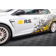 Maxton Design "Street Pro" difuzory pod boční prahy pro Renault Megane RS Mk4, plast ABS bez povrchové úpravy