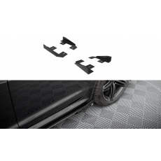 Maxton Design křidélka bočních difuzorů pro Audi RS6 C6, černý lesklý plast ABS