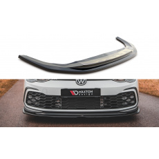 Maxton Design spoiler pod přední nárazník ver.5 pro Volkswagen Golf GTI Mk8, černý lesklý plast ABS