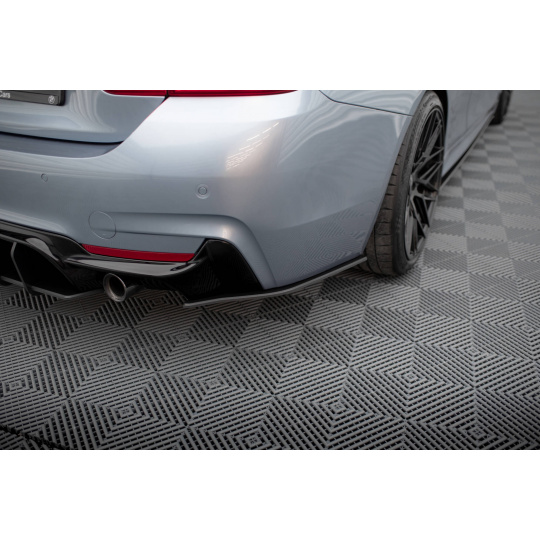 Maxton Design "Street Pro" boční difuzory pod zadní nárazník pro BMW řada 4 F32, plast ABS bez povrchové úpravy, 435 coupe M-pack