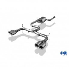 Fox Sportauspuff koncový tlumič výfuku s koncovkou 2x76 Typ 13 na obou stranách pro Volvo S40 II s motorem 2.0