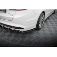 Maxton Design "Street Pro" boční difuzory pod zadní nárazník pro Ford Mondeo Mk5 Facelift, plast ABS bez povrchové úpravy, s červenou linkou, Sport