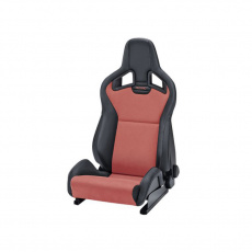 Sportovní sedačka RECARO Sportster CS, sklopná, vyhřívaná, s airbagem, černá koženka/červená Dynamica