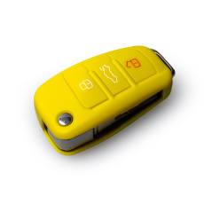 Ochranná krytka na klíč pro Audi s vystřelovacím klíčem, žlutá
