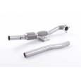 Milltek Sport litinový downpipe s Race katalyzátorem pro Audi A3 1.8 TSI 2WD 3-dvéř. 2008-2012, pouze pro Milltek Sport 2.75" cat-back systém