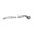 Milltek Sport downpipe a Hi-Flow sportovní katalyzátor 94mm / 3.7" ID Turbo Outlet do 80mm / 3.15" Downpipe s 200CPSI HJS Cat, vč. OPF/GPF Bypass pro Seat Leon Cupra Leon Mk4 Hatch 300ps (s OPF/GPF) 2021-2024, pouze pro Milltek OPF/GPF Back systém