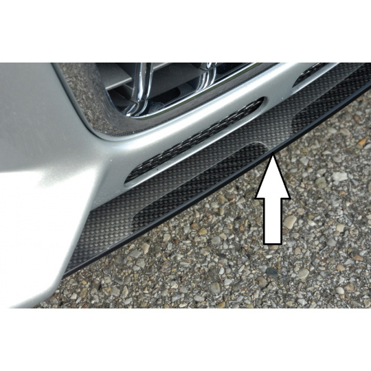 Rieger lipa pod přední nárazník Rieger pro Audi A3 8P 3-dvéř., 5-dvéř. před faceliftem, -05/05, plast ABS s povrchovou úpravou Carbon-Look
