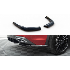 Maxton Design boční difuzory pod zadní nárazník pro Seat Tarraco Mk1 FR, černý lesklý plast ABS