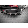 Maxton Design boční difuzory pod zadní nárazník pro Volkswagen Passat Mk8 (B8) Facelift, černý lesklý plast ABS