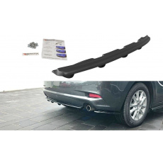 Maxton Design středový spoiler zadního nárazníku s žebrováním pro Mazda 3 Mk3, Carbon-Look Maxton Design středový spoiler zadního nárazníku s žebrováním pro Mazda 3 Mk3, Carbon-Look