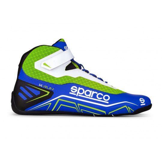 Kartingové boty Sparco K-Run, barva: modro-zelená, velikost: 28