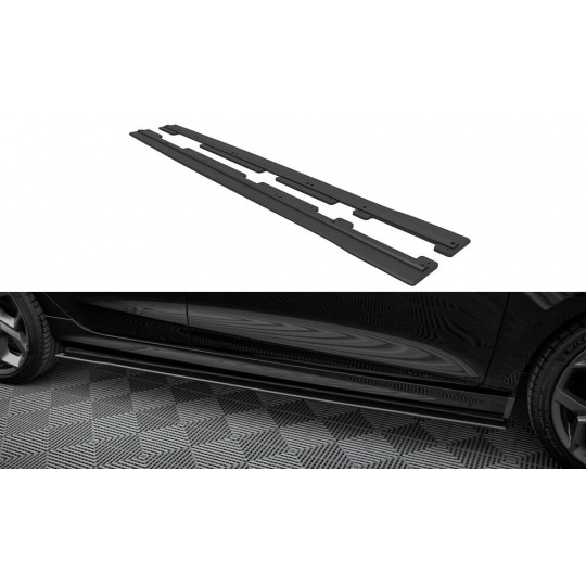 Maxton Design "Racing durability" difuzory pod boční prahy pro Ford Fiesta ST Mk8, plast ABS bez povrchové úpravy, vč. ST-Line