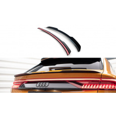 Maxton Design prodloužení spoileru ver.2 pro Audi Q8 Mk 1, černý lesklý plast ABS, S-Line