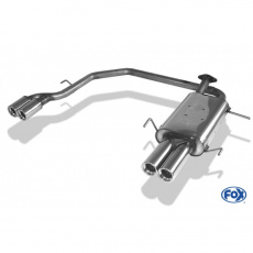 Fox Sportauspuff koncový tlumič výfuku s koncovkou 2x90 Typ 13 na obou stranách pro Nissan Primera P11 1997-1999 s motorem 1.6, 1.8, 2.0, 2.0 TD