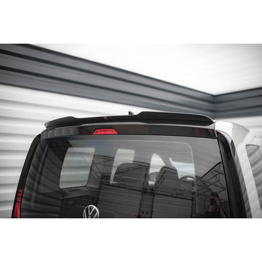 Maxton Design prodloužení spoileru pro Volkswagen Caddy Mk5, černý lesklý plast ABS