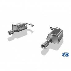 Fox Sportauspuff koncový tlumič výfuku s koncovkou 1x90 Typ 13 na obou stranách pro Mazda 6  s motorem 2.0, 2.3