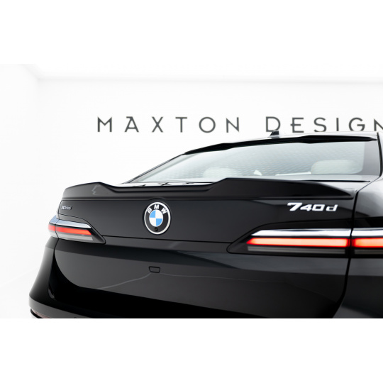 Maxton Design prodloužení spoileru 3d pro BMW řada 7 G70 M760e, G70 M-Pack, černý lesklý plast ABS
