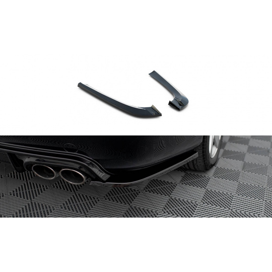Maxton Design boční difuzory pod zadní nárazník ver.2 pro Mercedes CLK W209, černý lesklý plast ABS