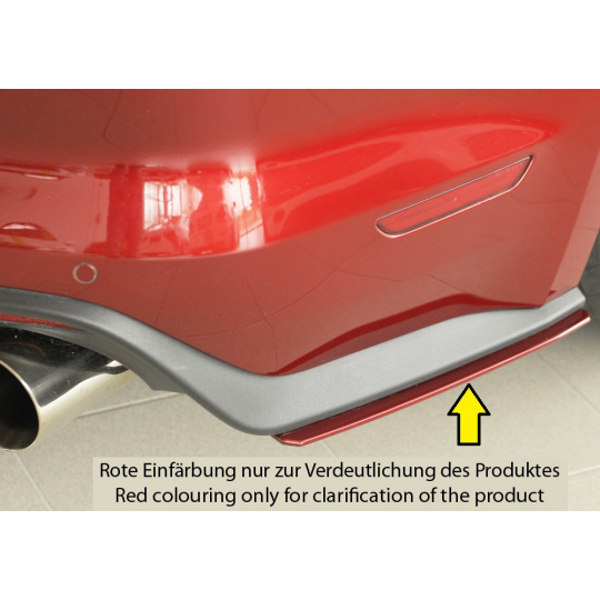 Rieger spoiler pod zadní nárazník na pravé straně pro Ford Mustang 6 LAE kabriolet, kupé před faceliftem r.v. 11/14-07/17, plast ABS bez povrchové úpravy