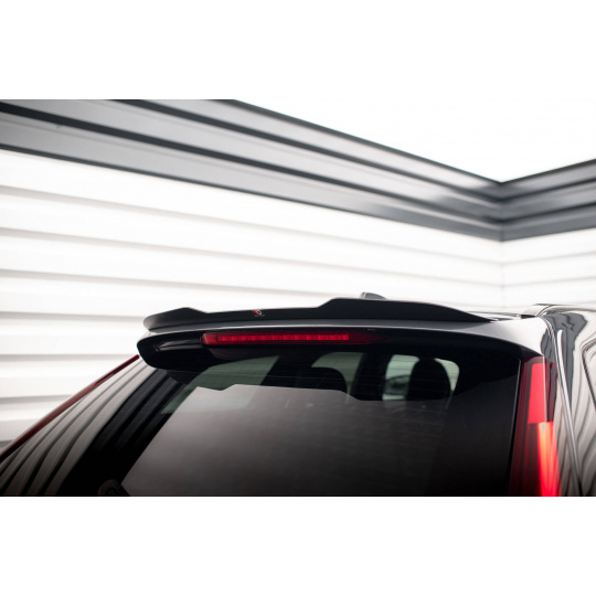 Maxton Design prodloužení spoileru pro Volvo V90 Mk2 R-Design, černý lesklý plast ABS