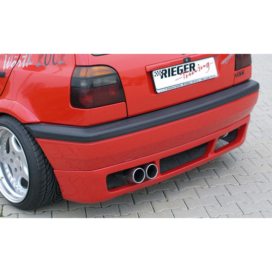 Rieger spoiler pod zadní nárazník pro Volkswagen Golf 3 3-dvéř., 5-dvéř., kabriolet r.v. 08/91-09/97, plast ABS bez povrchové úpravy