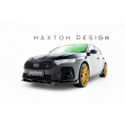 Maxton Design spoiler pod přední nárazník ver.2 pro Škoda Octavia RS Mk4 Facelift, černý lesklý plast ABS, Liftback / Combi