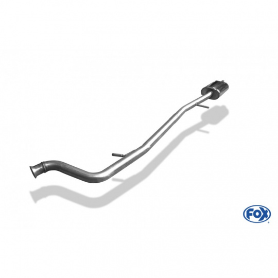 Fox Sportauspuff přední díl s tlumičem pro Peugeot 406 406 Limousine, Coupe s motorem 2.0