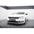 Maxton Design spoiler pod přední nárazník ver.2 pro Volkswagen Passat Mk7 (B7), černý lesklý plast ABS, Variant/Sedan