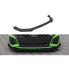 Maxton Design "Street Pro" spoiler pod přední nárazník s křidélky ver.1 pro Audi RS3 8Y, plast ABS bez povrchové úpravy, s červenou linkou