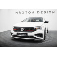 Maxton Design spoiler pod přední nárazník ver.2 pro Volkswagen Jetta Mk7 GLI, černý lesklý plast ABS