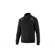 Sparco mikina na zip, barva: černá, velikost: XL