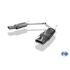 Fox Sportauspuff koncový tlumič výfuku s koncovkou 160x80 Typ 53 na obou stranách pro Volkswagen T4 s motorem 1.9, 1.9 D/TD, 2.0, 2.4 D, 2.5, 2.5 TDI, 2.8