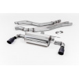 Milltek Sport výfukový systém cat-back s rezonátorem pro BMW řada 1 M140i 3/5-dvéř. (F20/F21 Facelift bez OPF, bez xDrive) 2015-2018, GT-90 černé koncovky