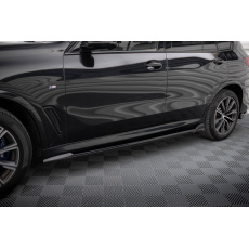 Maxton Design difuzory pod boční prahy ver.2 pro BMW X5 G05, černý lesklý plast ABS, M-Pack