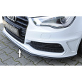 Rieger lipa pod přední nárazník pro Audi A3 S3 8V 3-dvéř. (hatchback 8V1), 5-dvéř. (sportback 8VA) před faceliftem, 05/13-08/16, plast ABS bez povrchové úpravy