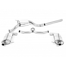 Milltek Sport homologovaný výfuk cat-back s rezonátorem (tišší) pro Škoda Octavia III vRS 2.0 TSI 245PS Sedan/Combi (manual a DSG, s OPF/GPF, Facelift) 2019-2020